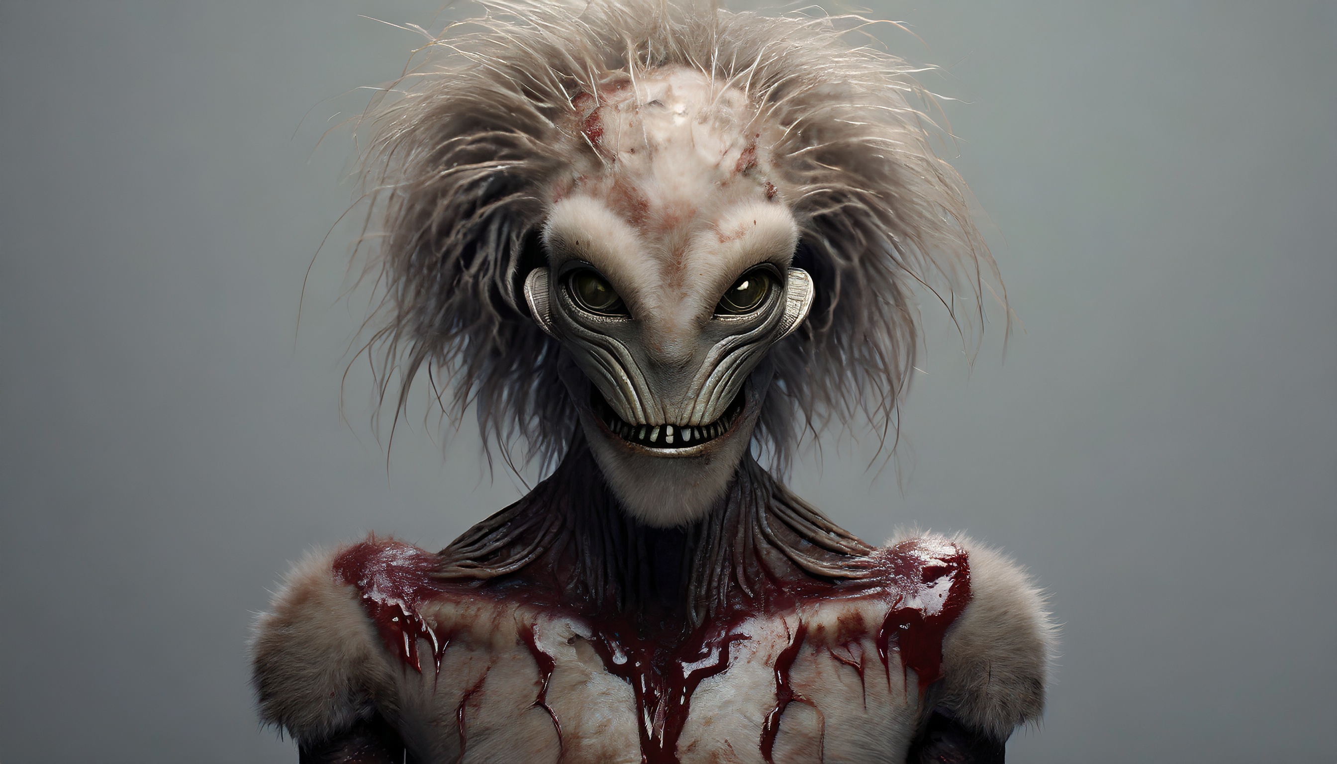 Firefly a wet alien robot monster zombie with hair blood 41347