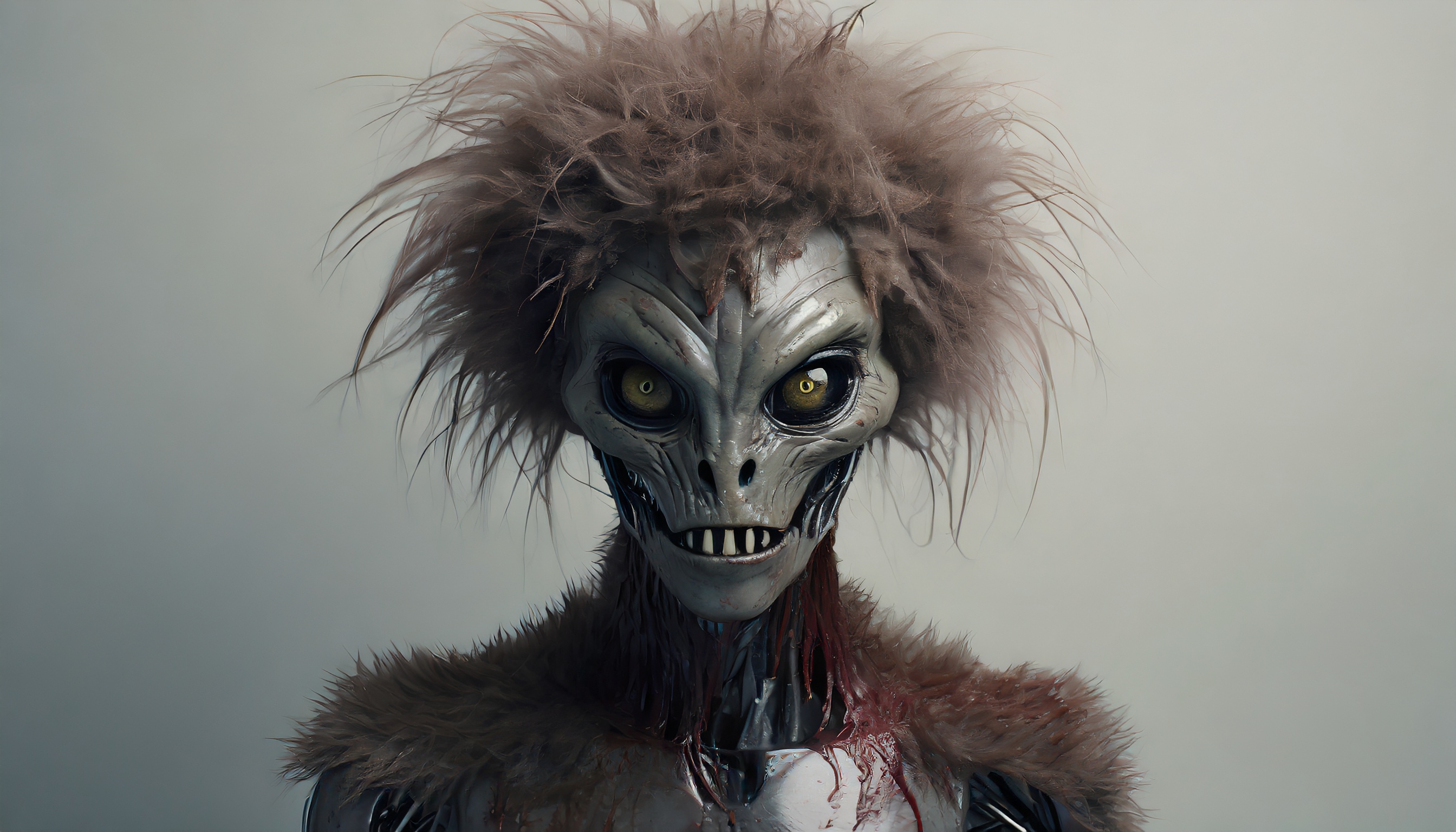 Firefly a wet alien robot monster zombie with hair blood 84663