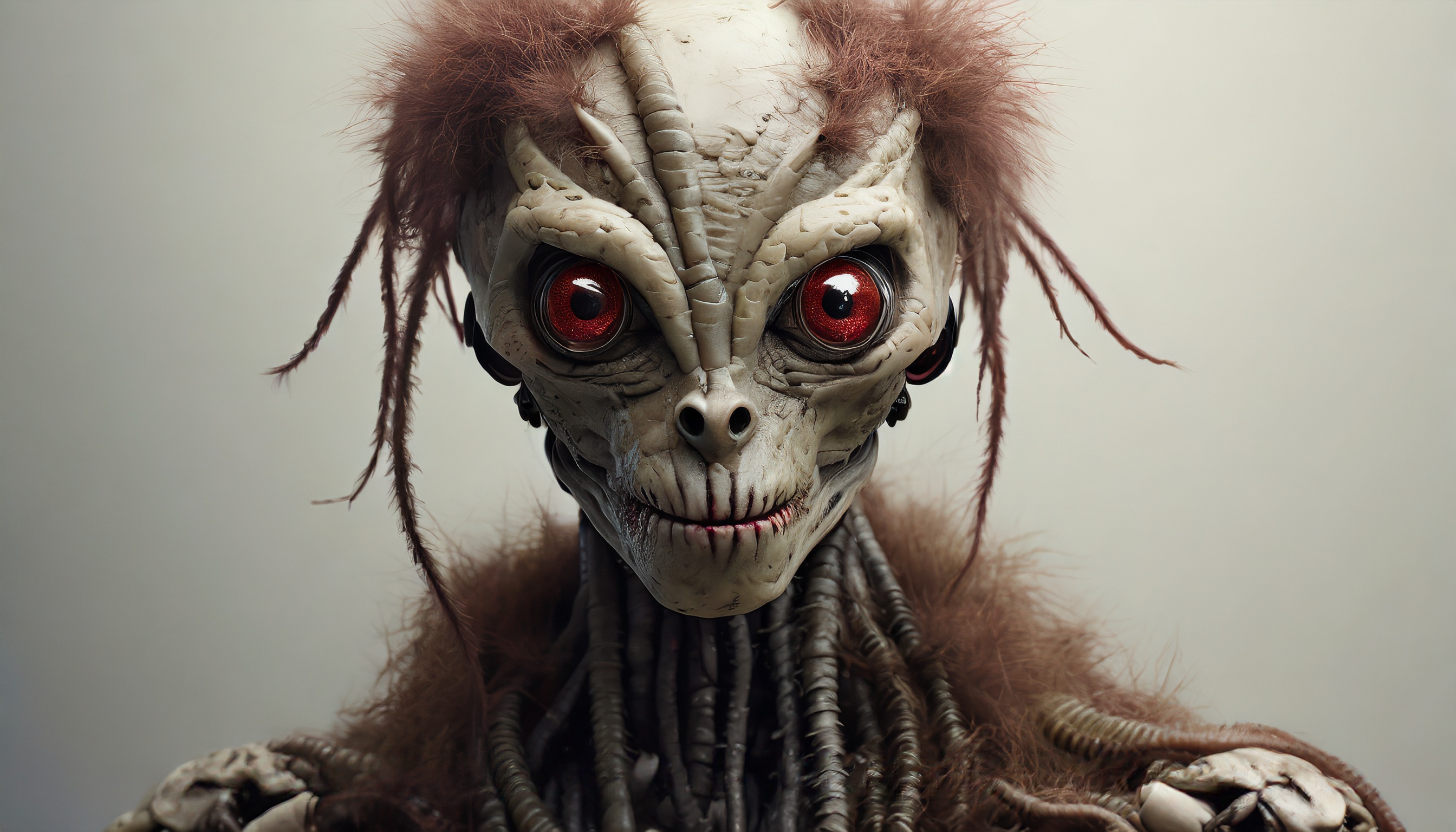 Firefly a wet alien robot monster zombie with worm spider snake hair blood eyes 59895