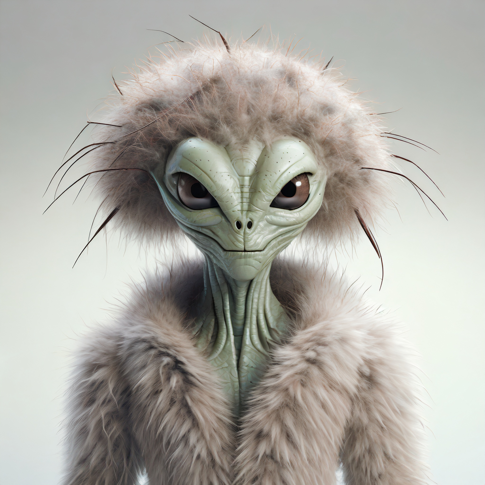 Firefly alien avec tete de cafard et cheveux 89899