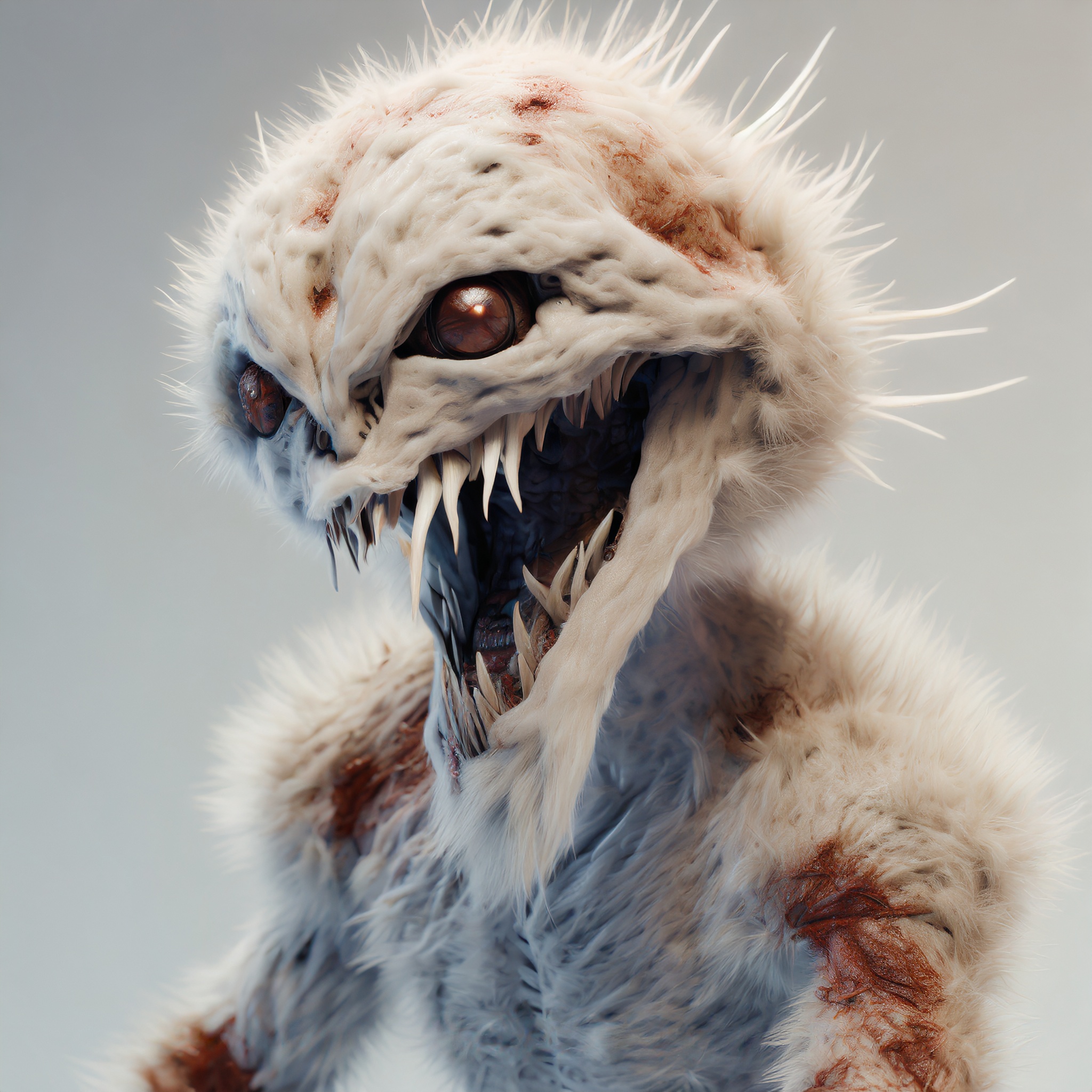 Firefly alien monster with blood and broken bone 47445