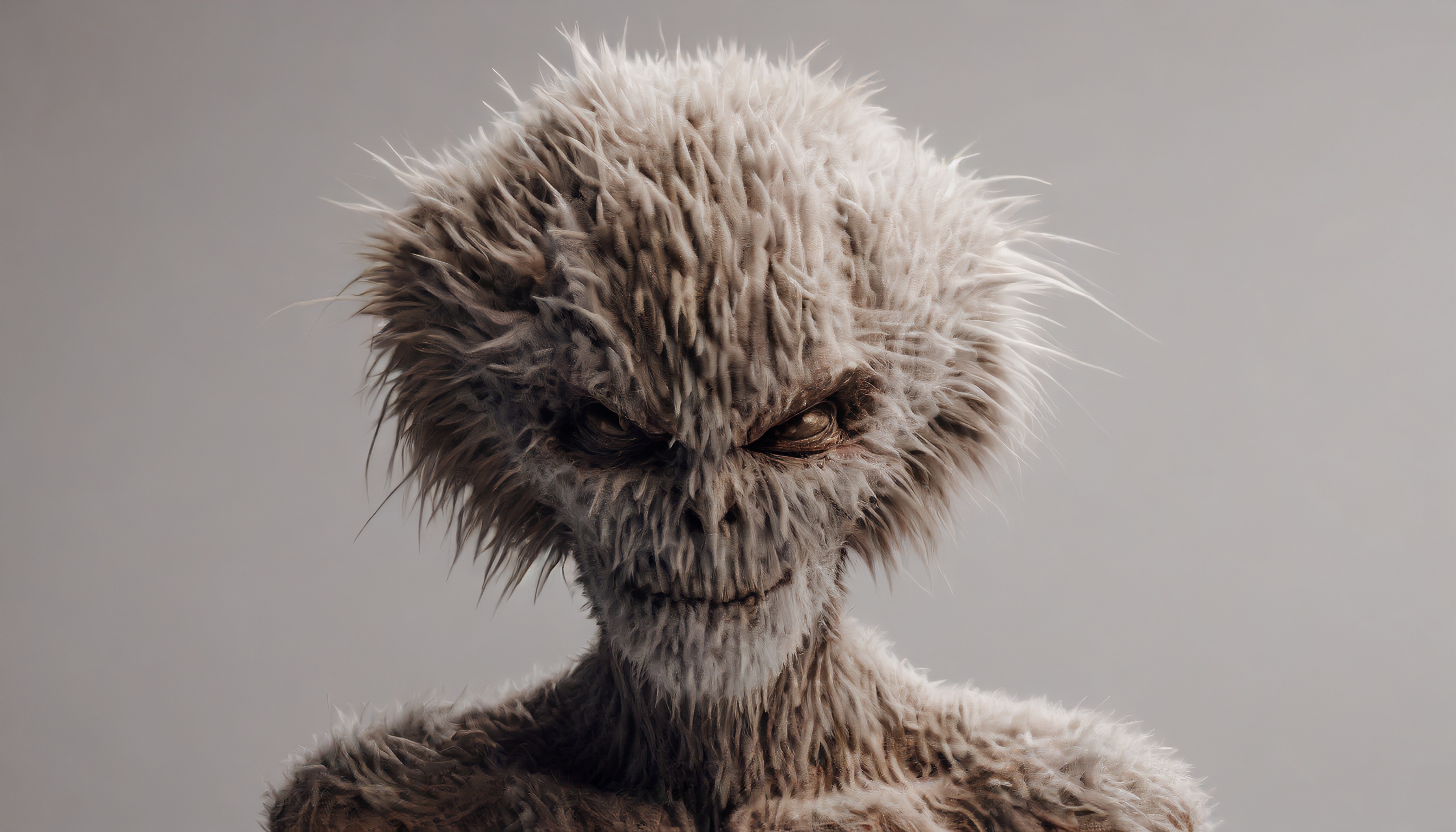 Firefly alien monstre zombie , des cheveux, et une tête de gauffre 4963