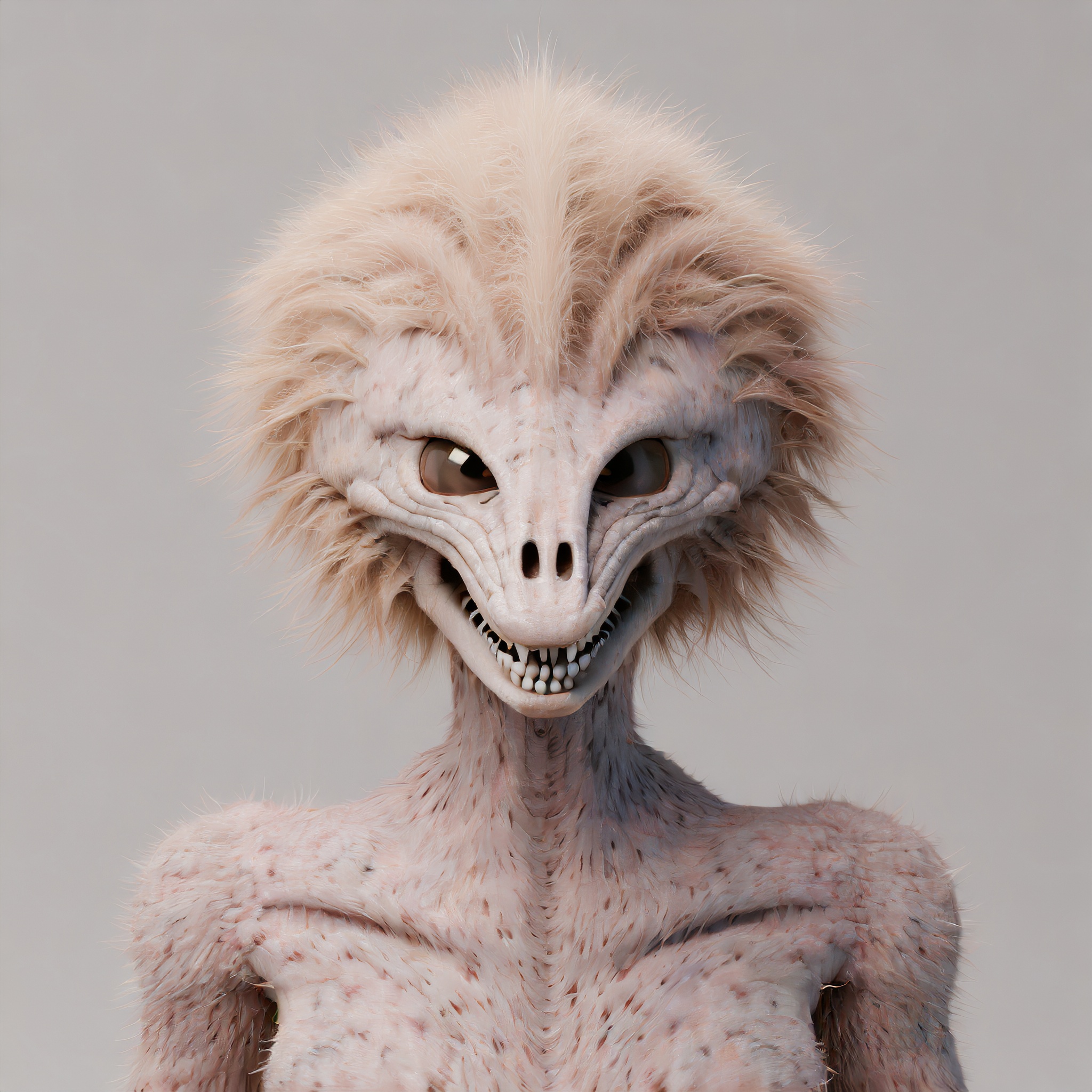 Firefly alien zombie avec tete de cobra et cheveux 30767