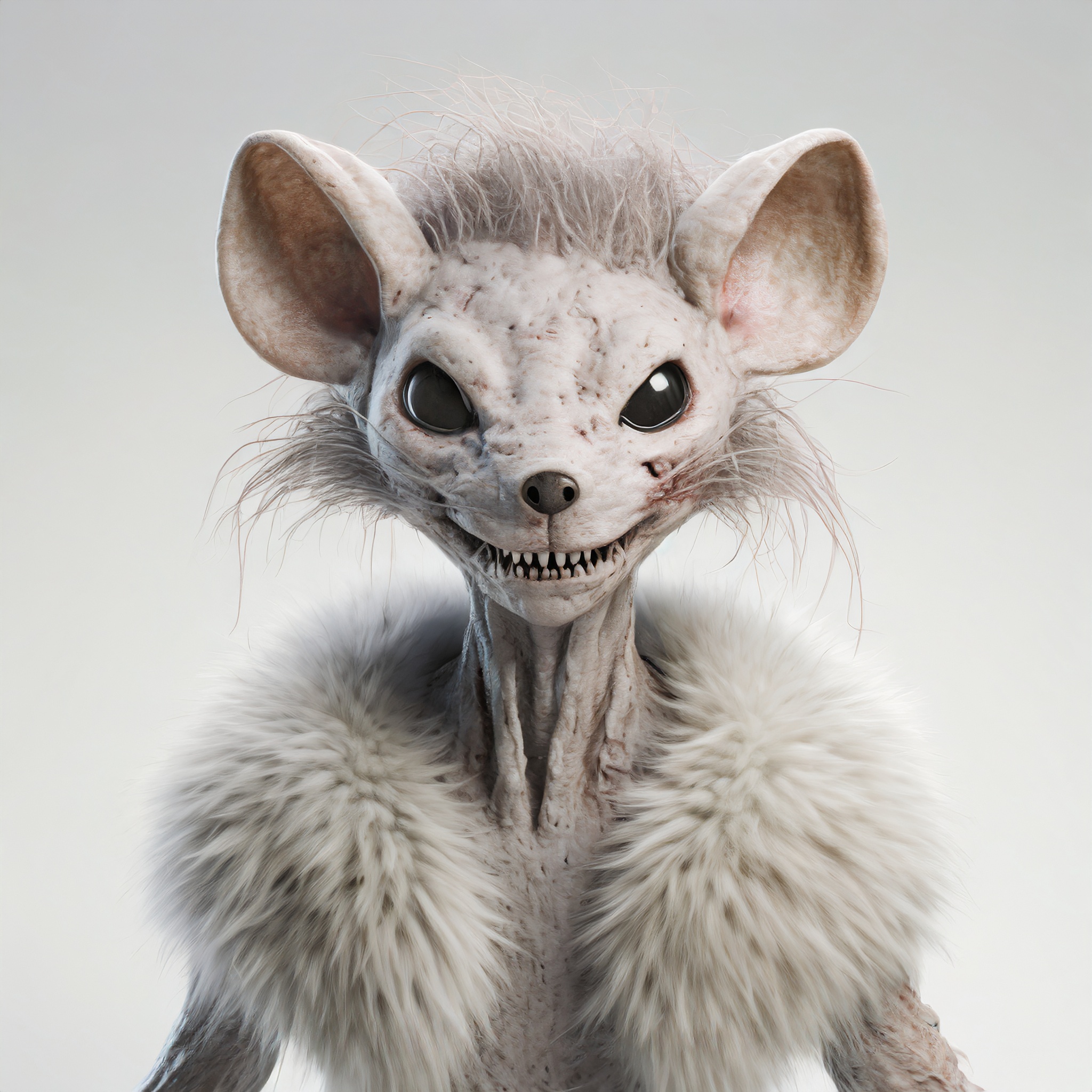 Firefly alien zombie avec tete de rat et cheveux 89899