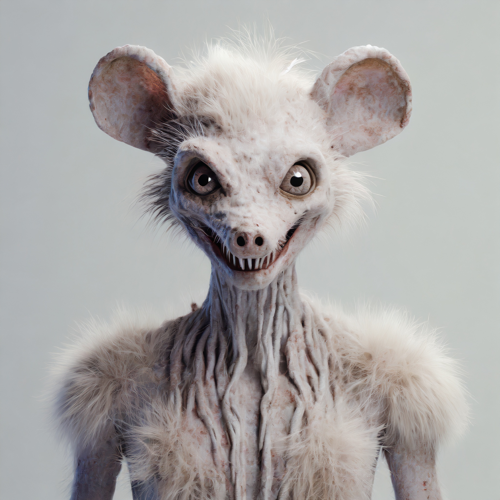 Firefly alien zombie avec tete de rat et cheveux 96703