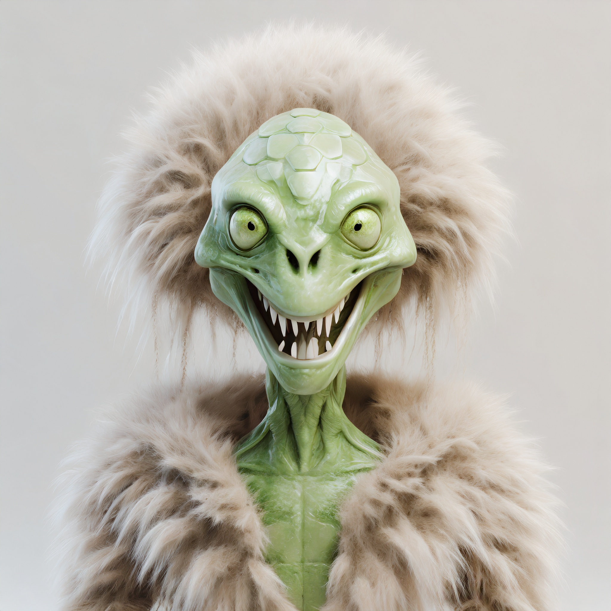 Firefly alien zombie avec tete de tortue et cheveux 93629