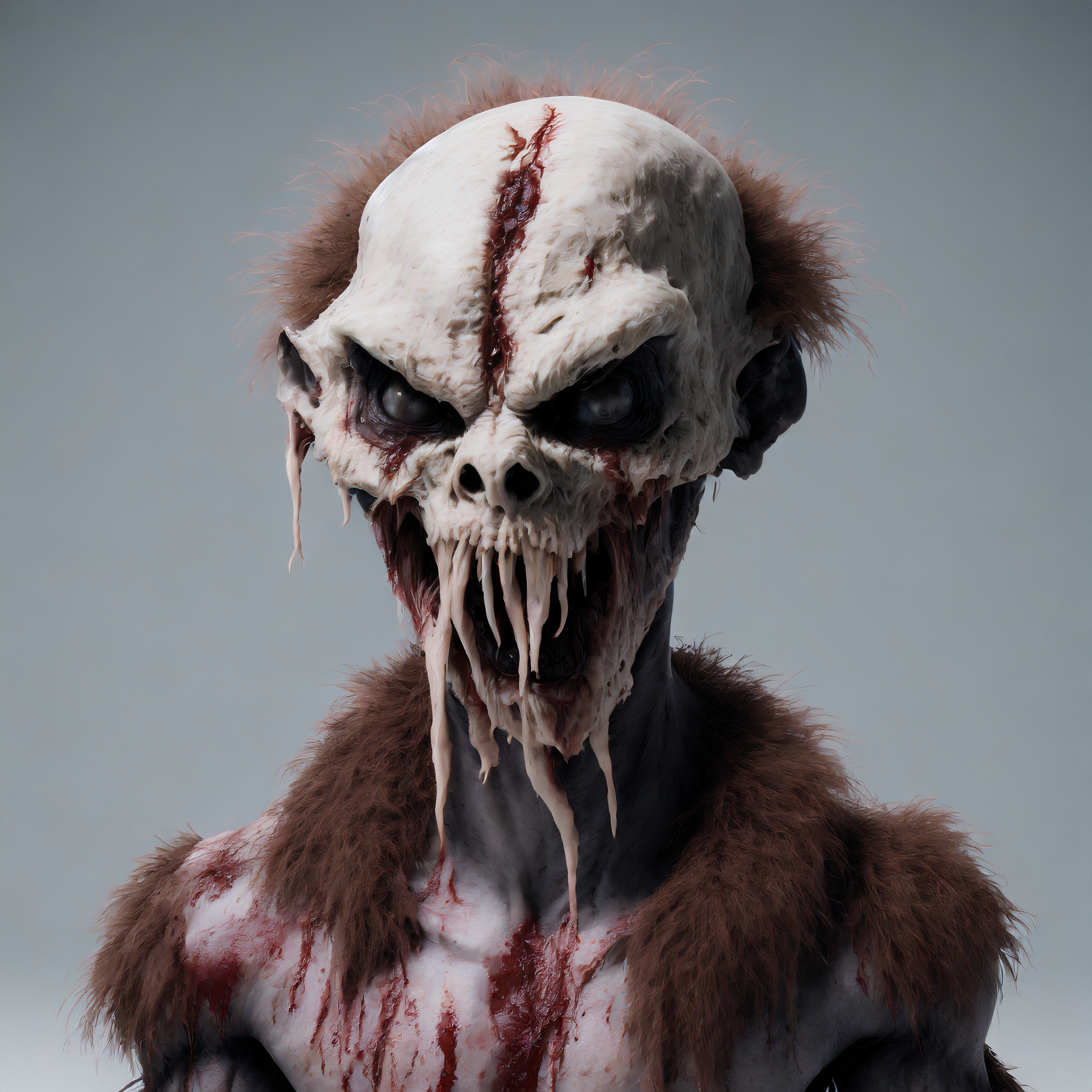 Firefly homme monstre alien avec du sang de la bave et un trou dans le crane 71623