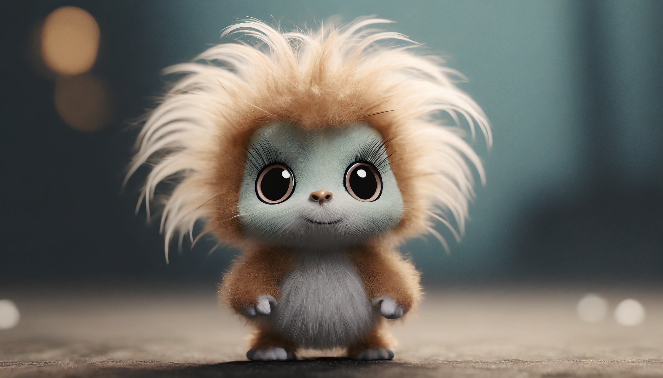 Firefly mini monstre mignon avec des cheveux 36440