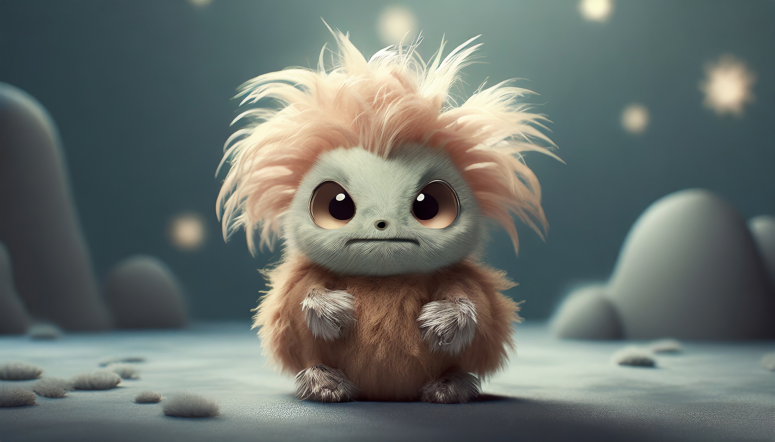 Firefly mini monstre mignon avec des cheveux 52016