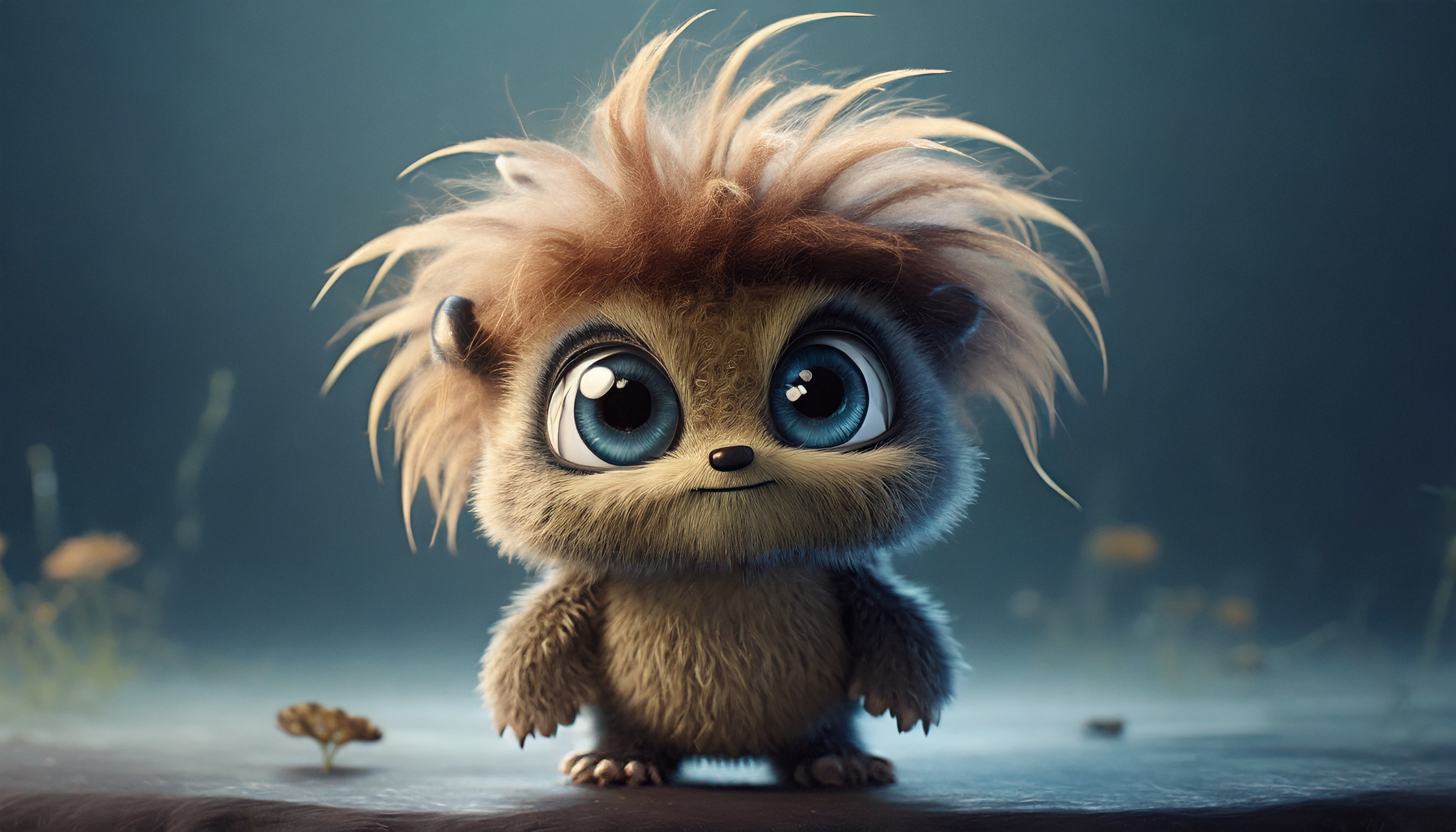 Firefly mini monstre mignon avec des cheveux 60785