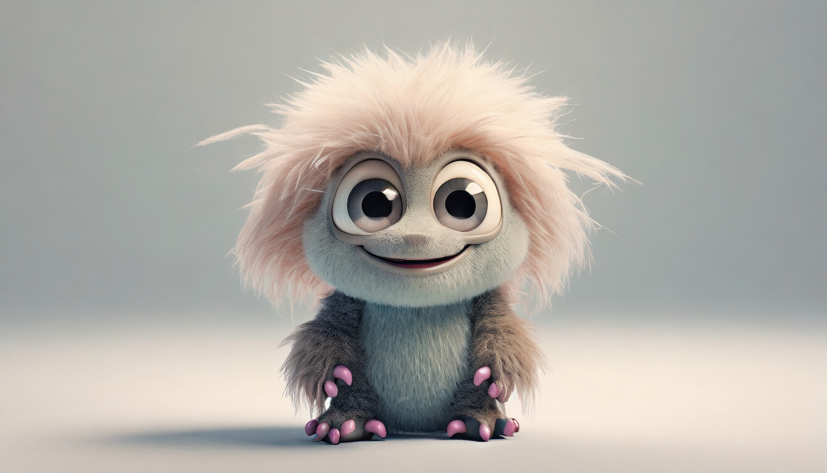 Firefly mini monstre mignon avec des cheveux 77395