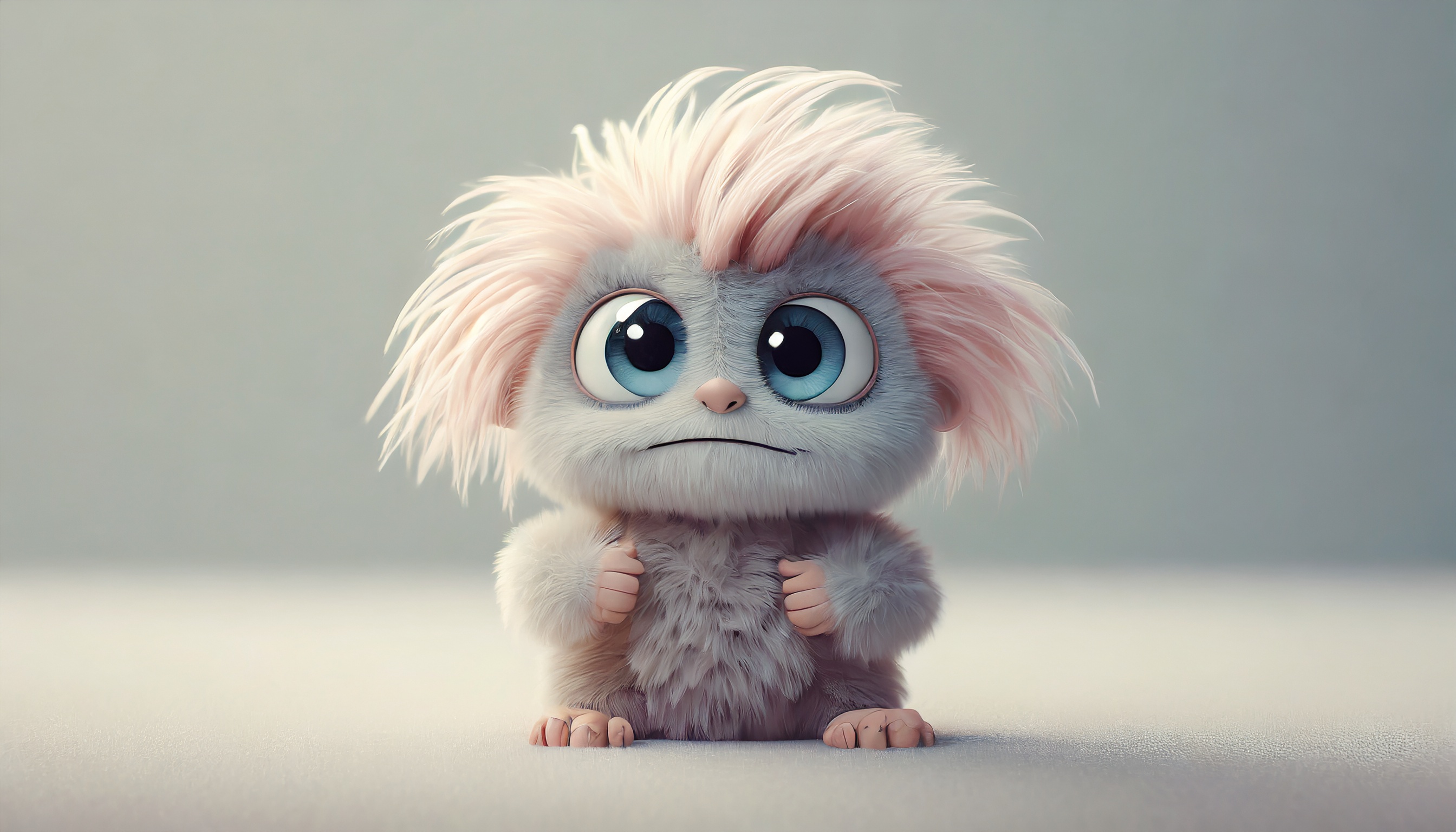 Firefly mini monstre mignon avec des cheveux 95707