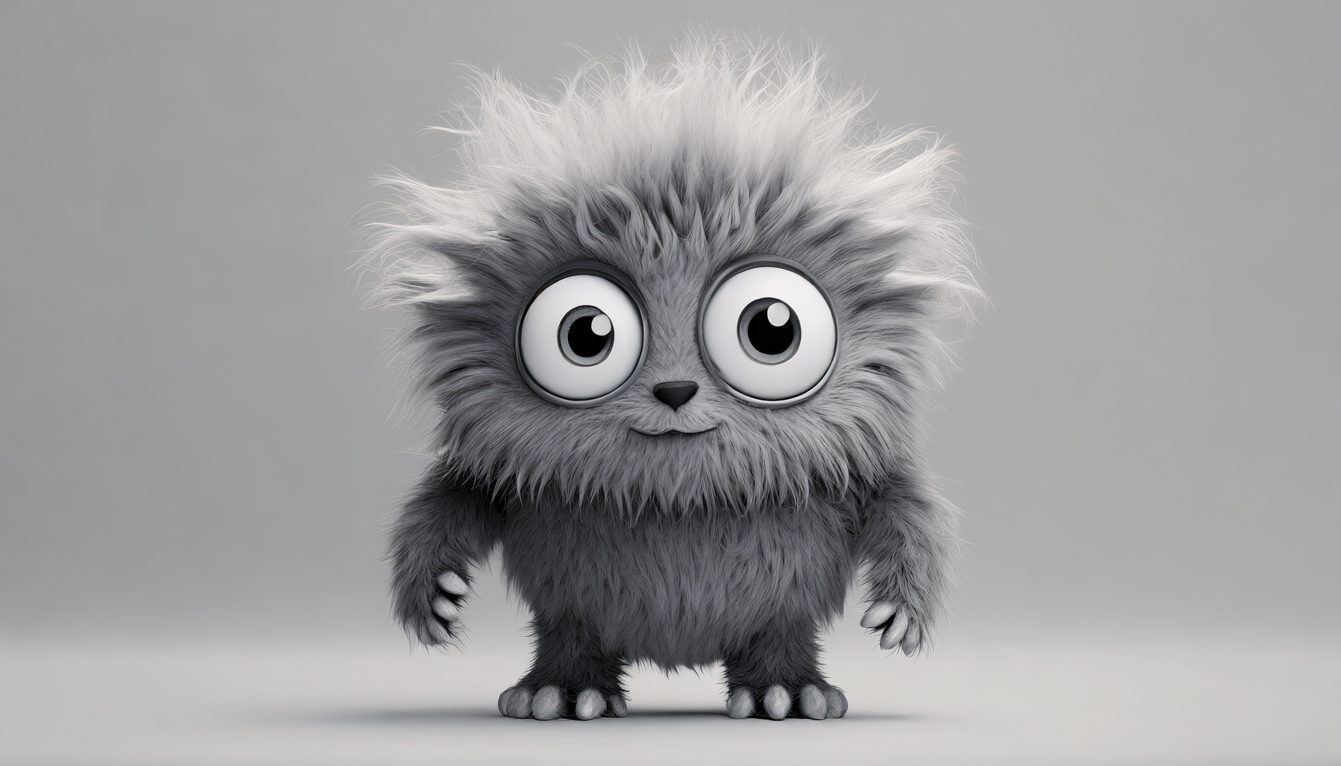 Firefly monstre mignon avec des yeux gris et des cheveux 61831