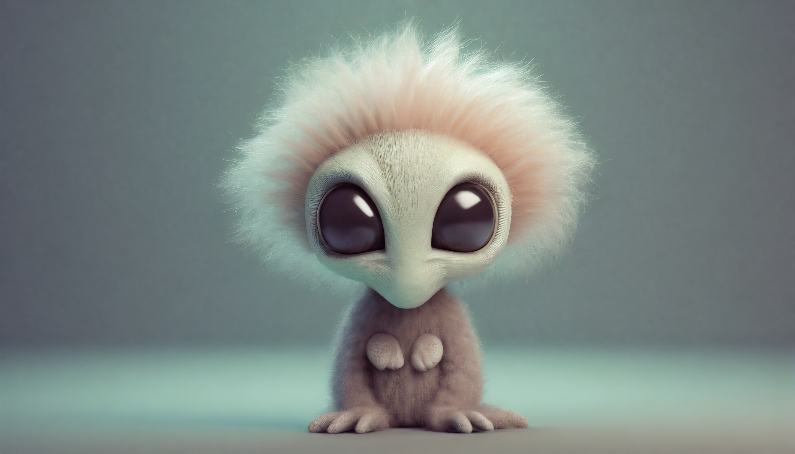 Firefly un alien mignon triste avec des cheveux 2992