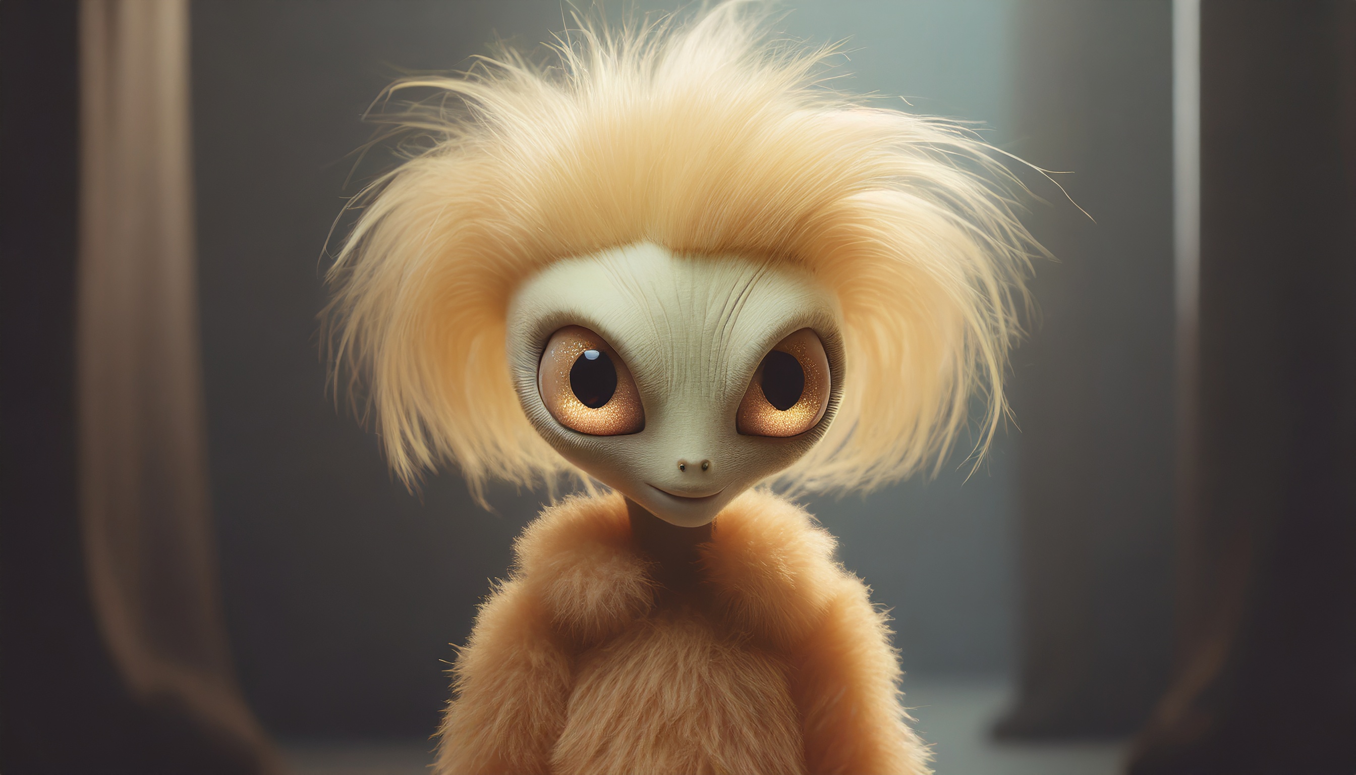 Firefly un alien mignon triste avec des cheveux 5456