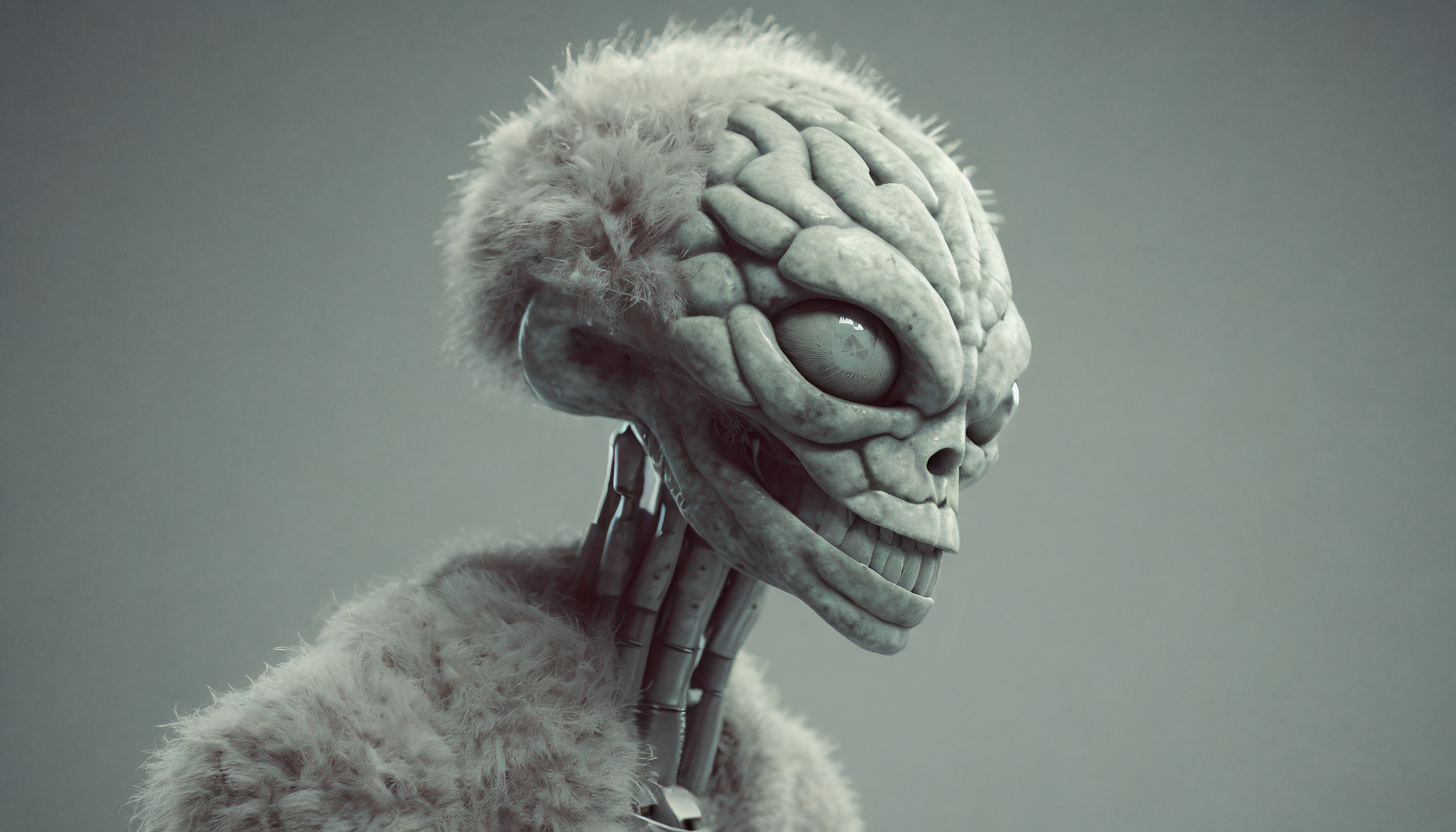 Firefly un alien zombie robot avec son cerveau visible 15672