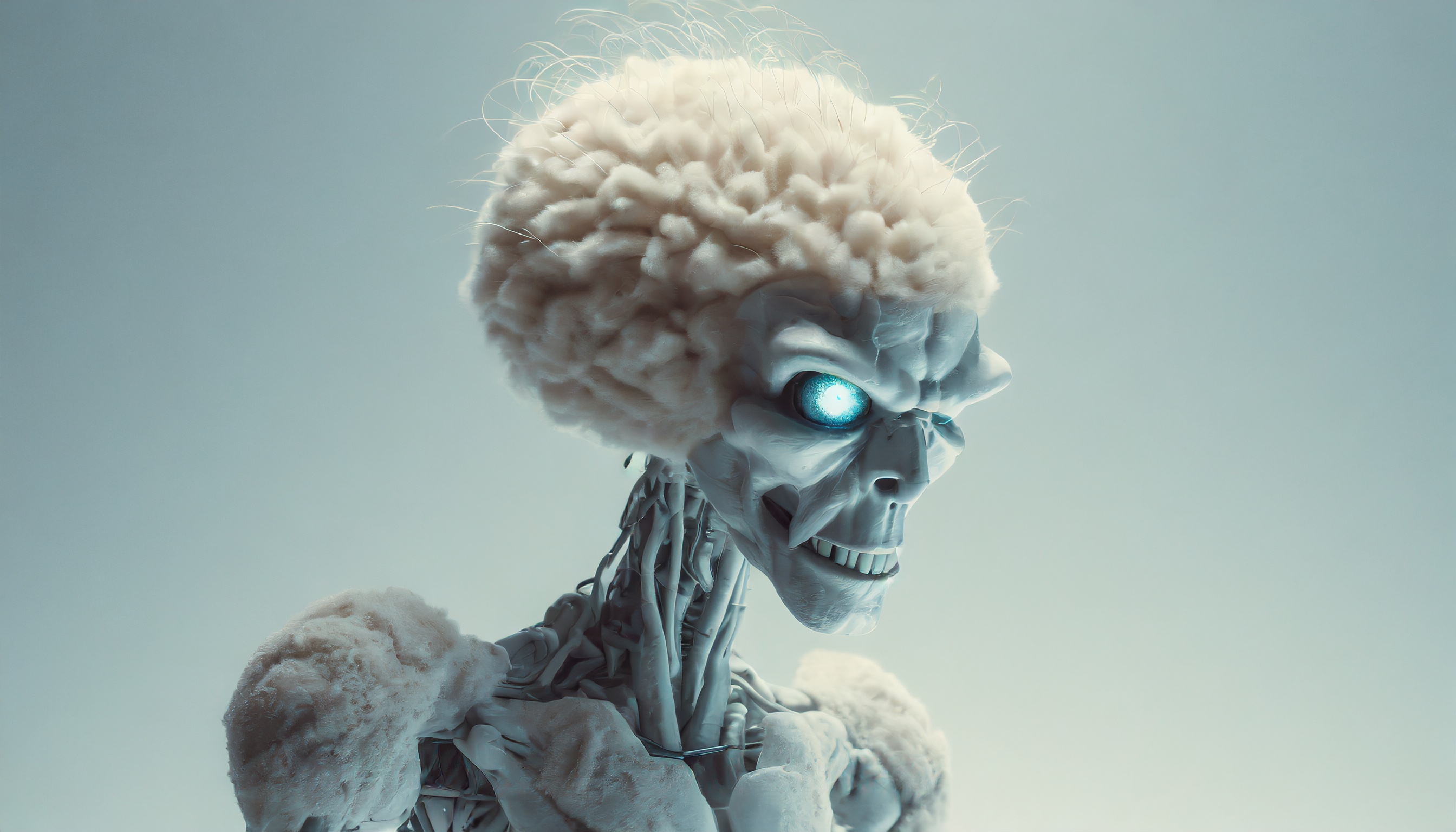 Firefly un alien zombie robot avec son cerveau visible 7869