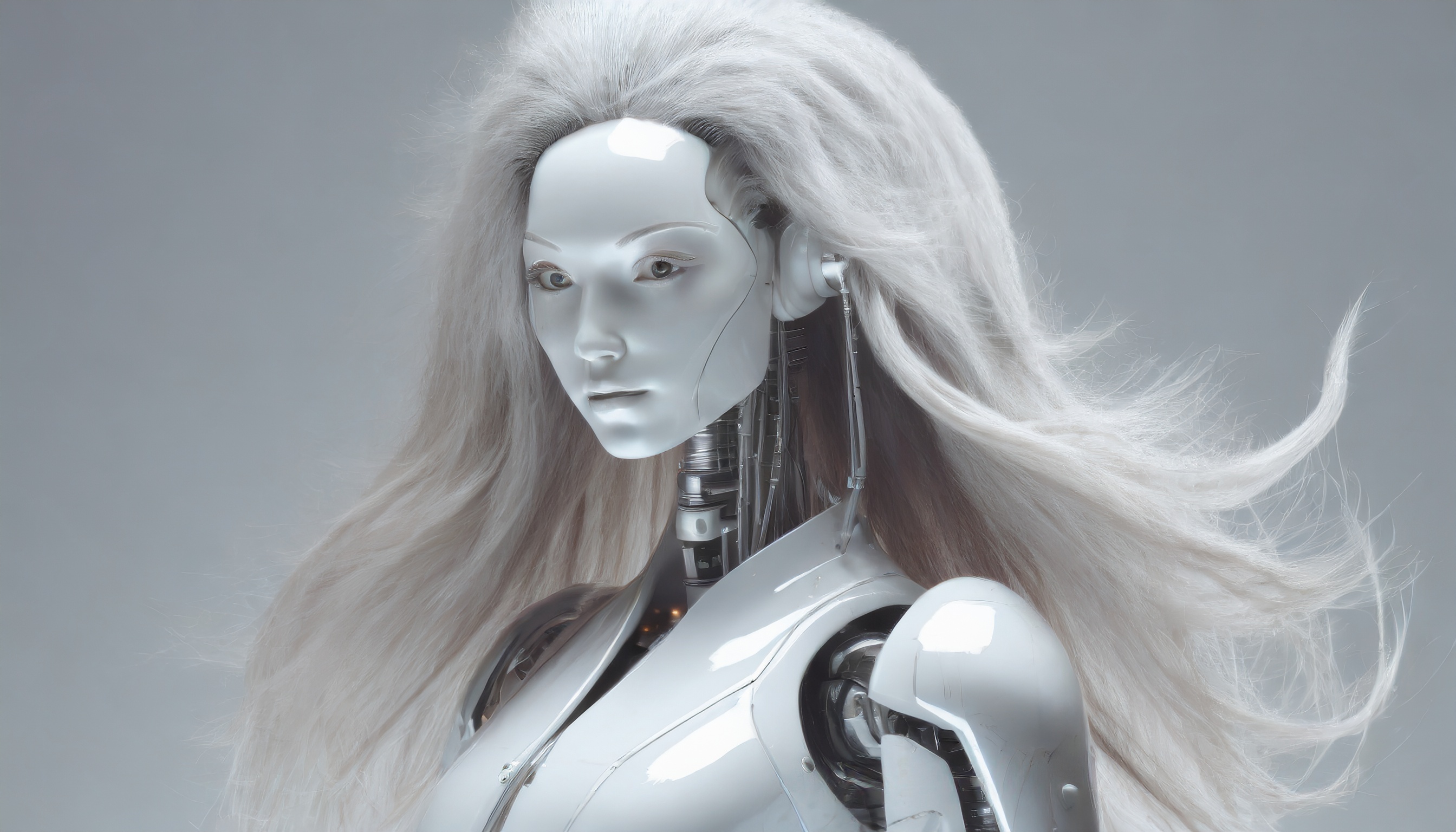 Firefly un robot avec des cheveux long et une tete feminine 17936
