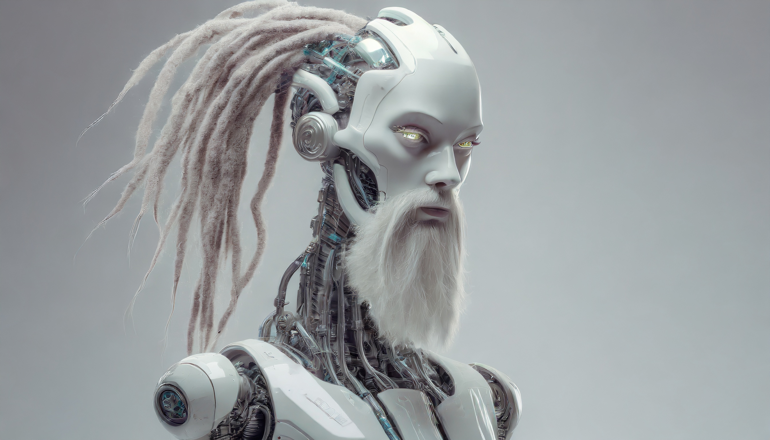 Firefly un robot avec des dreadlock et une barbe 44703