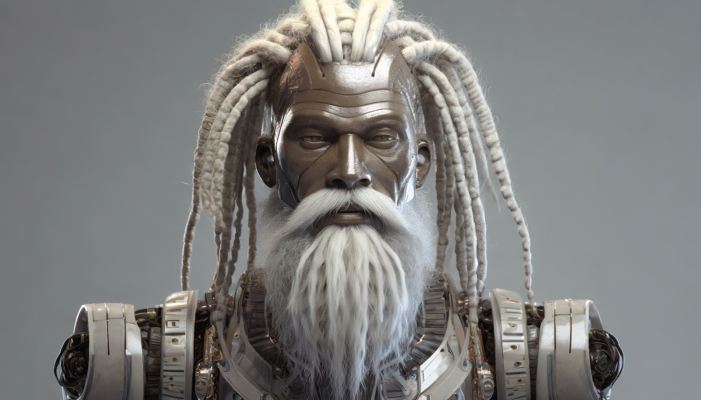 Firefly un robot avec des dreadlock et une barbe 94252