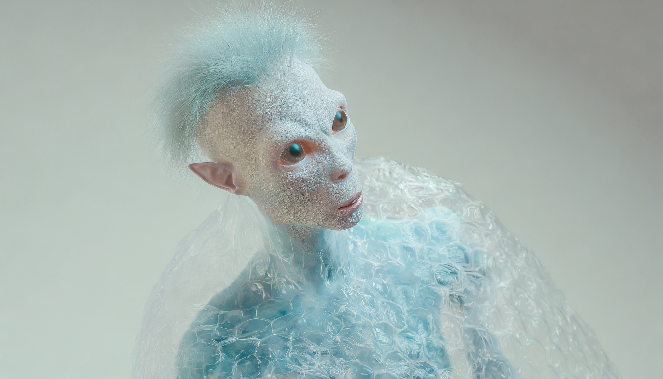 Firefly une alien mutant avec une peau de papier bulle et des cheveux de zombie 68213