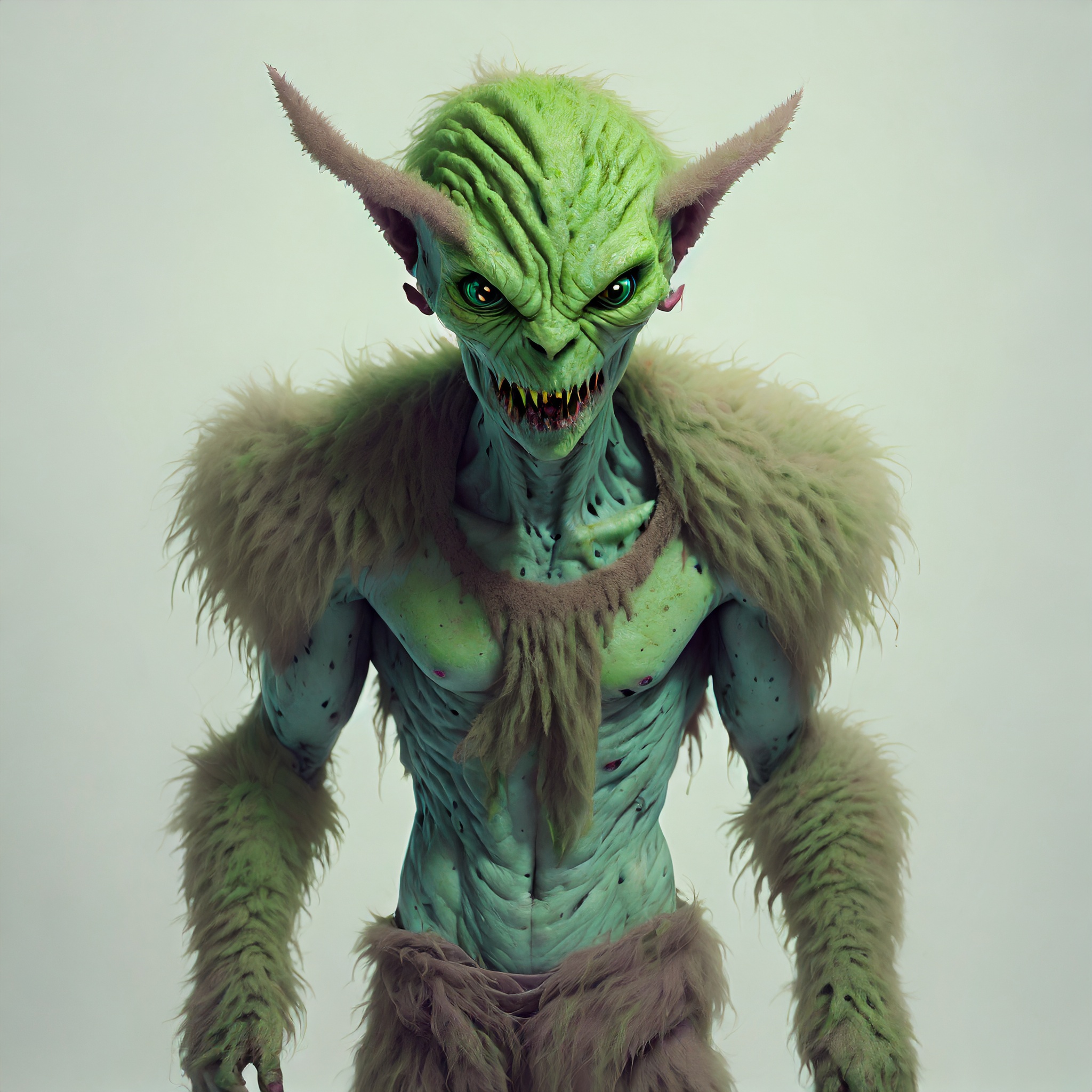 Firefly zombie monstre alien avec des plaies et de la bave 1983