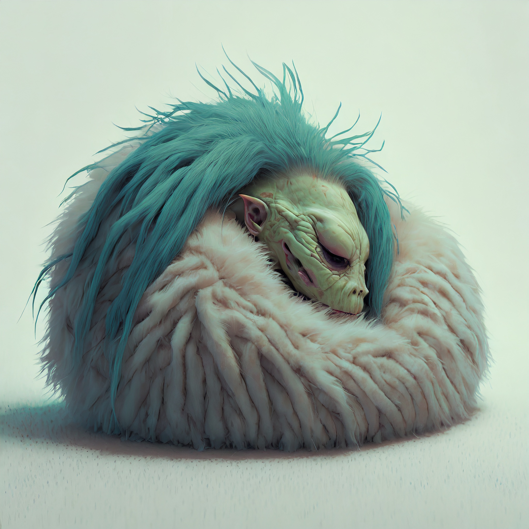 Firefly zombie monstre alien dormant et des cheveux 1983