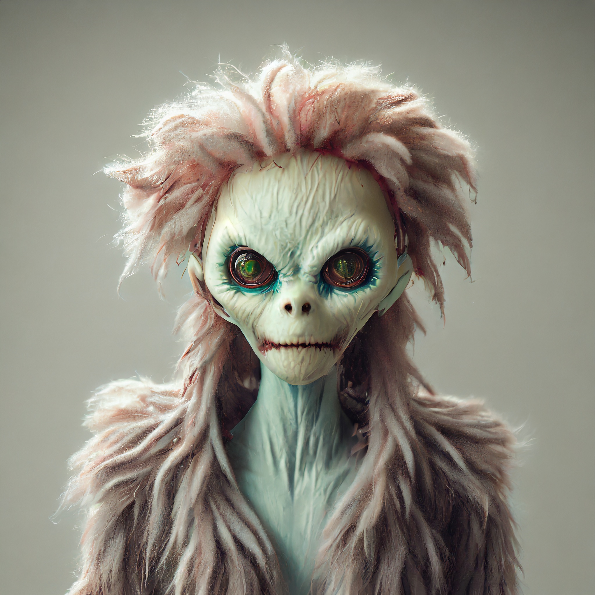 Firefly zombie monstre alien mannequin avec des cheveux 46111