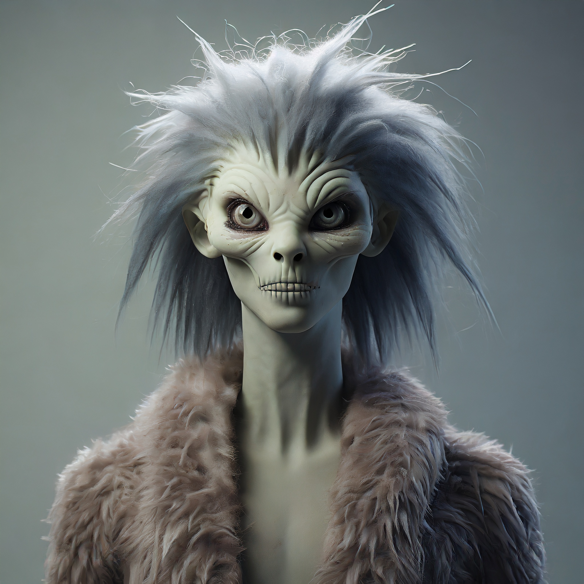 Firefly zombie monstre alien mannequin avec des cheveux 52088