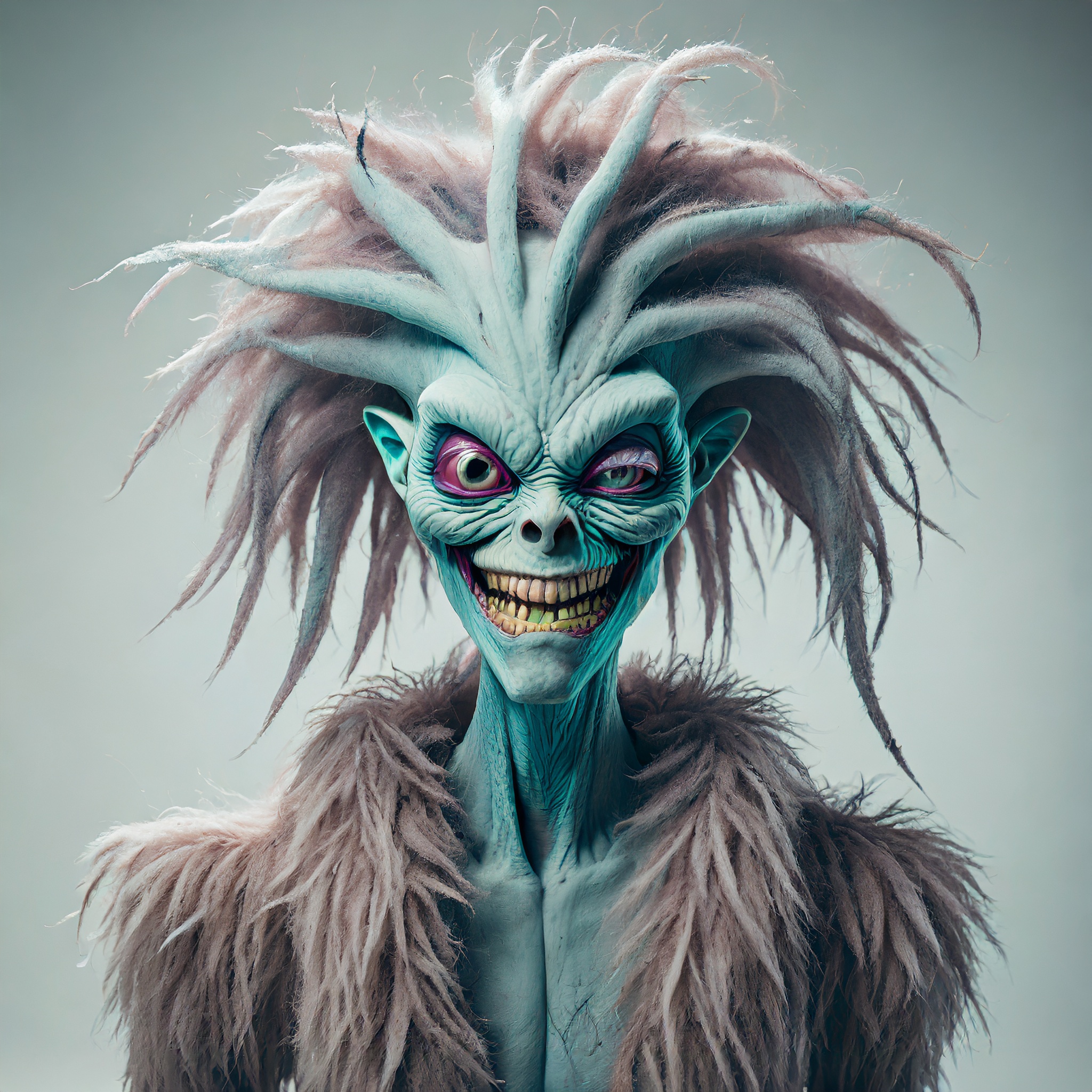 Firefly zombie monstre alien mannequin avec des cheveux 88943