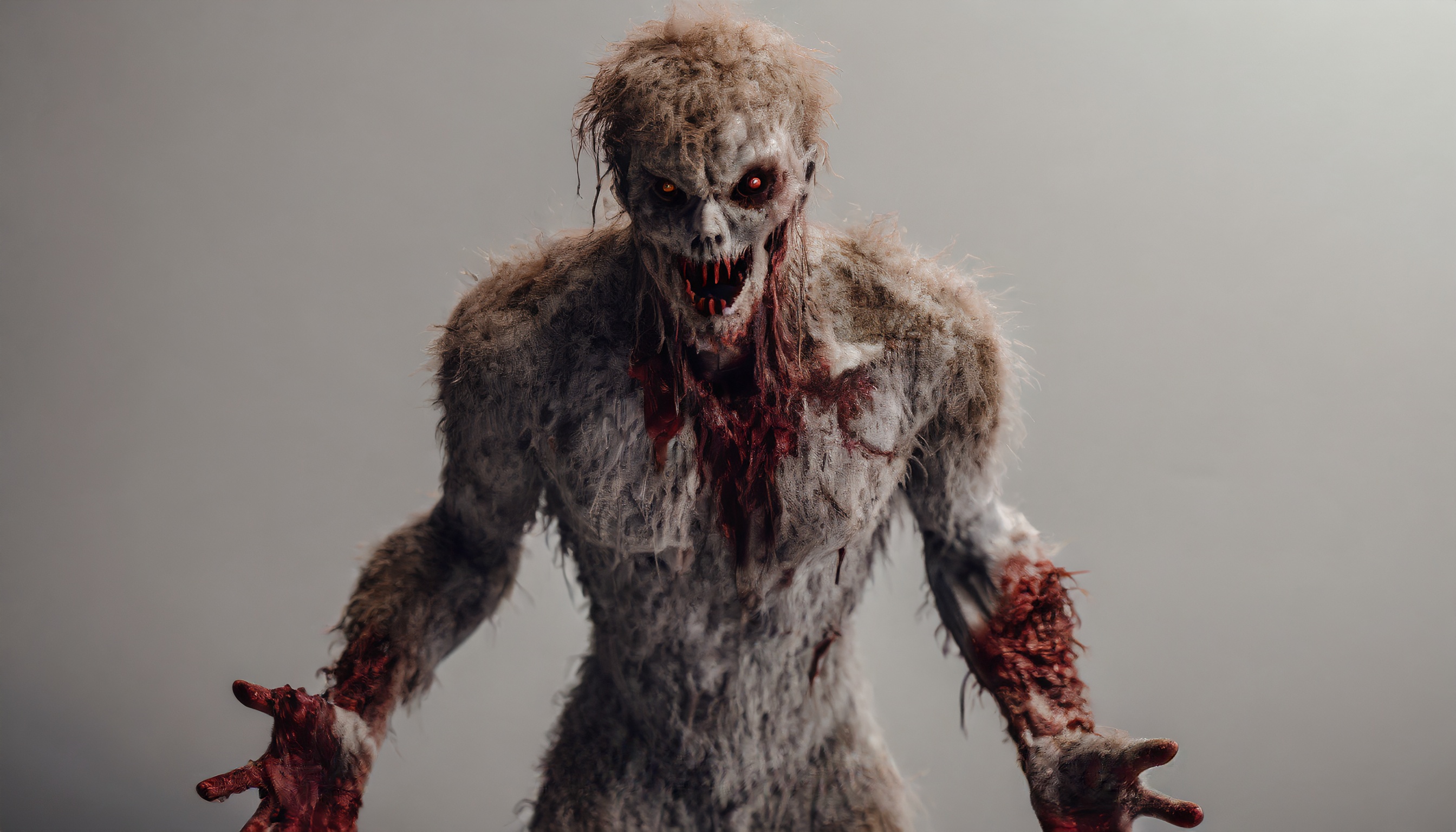 Firefly zombie monstre mutant ecorché avec sang et de poussière 4963