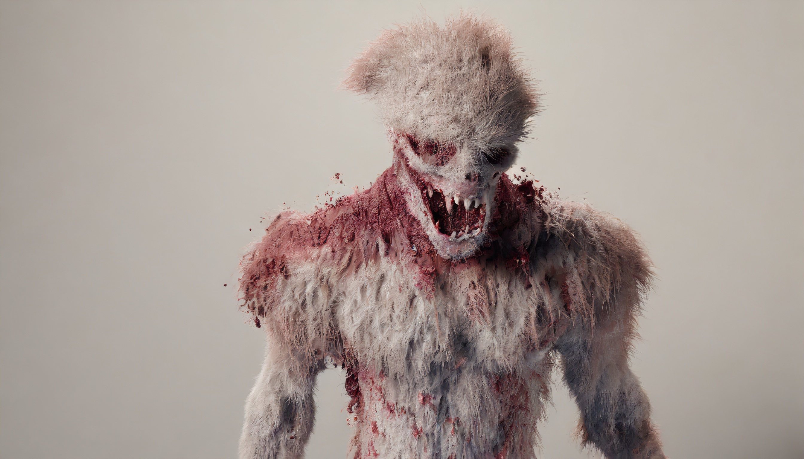 Firefly zombie monstre mutant ecorché avec sang et de poussière explosion ed chair 28215