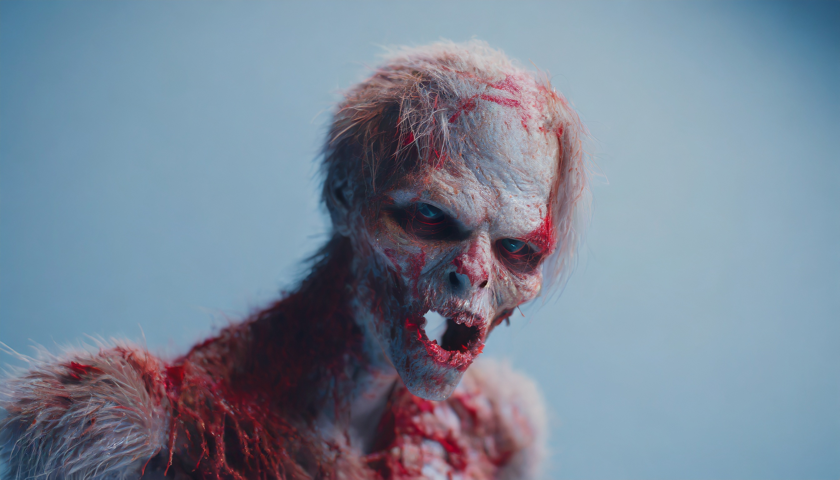 Firefly zombie monstre mutant ecorché avec sang et de poussière explosion ed chair 73301