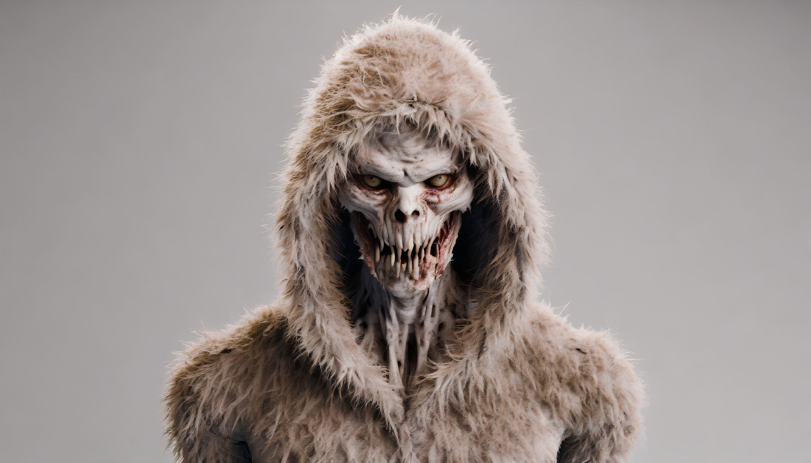 Firefly zombie monstre mutant écorché avec une capuche très serrée 51939