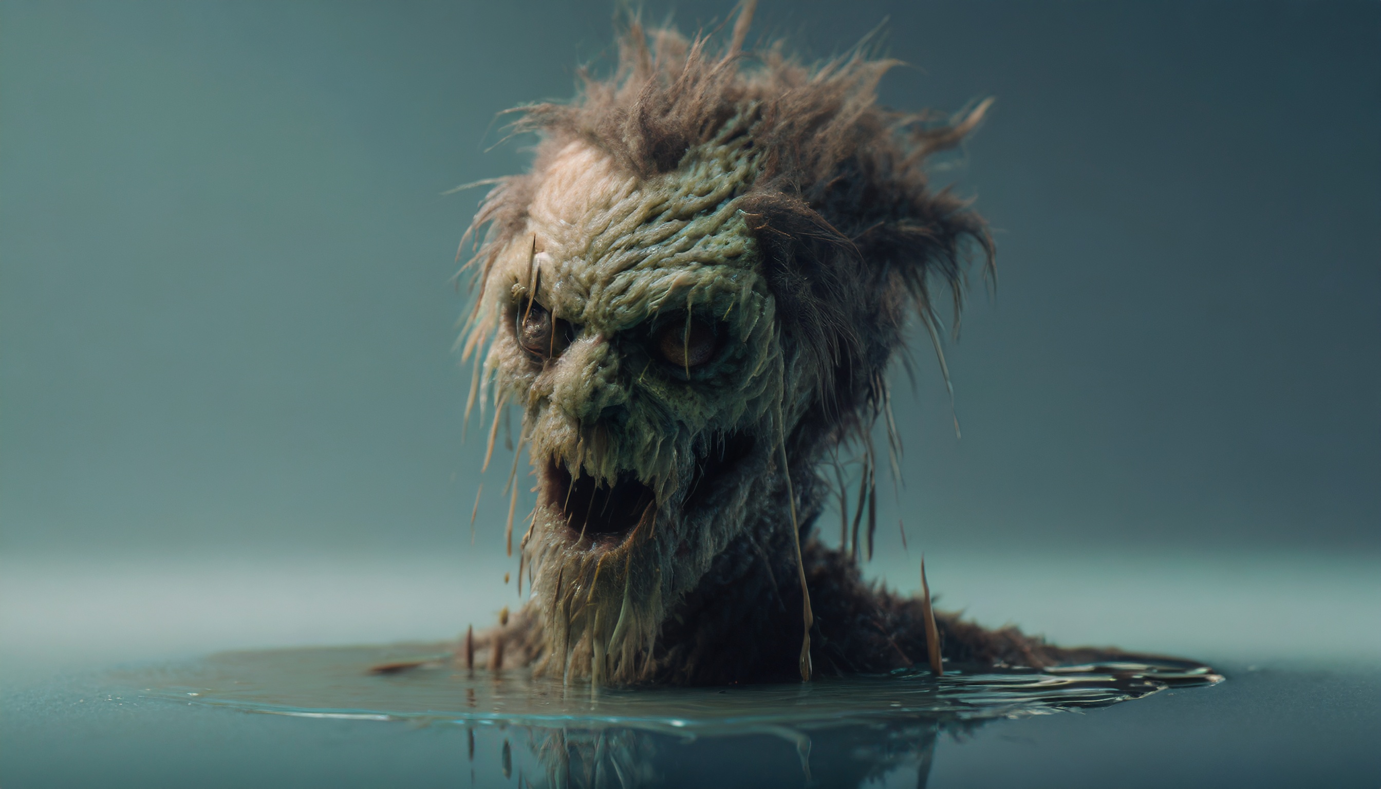 Firefly zombie monstre mutant écorché avec une marre de petrole 48637