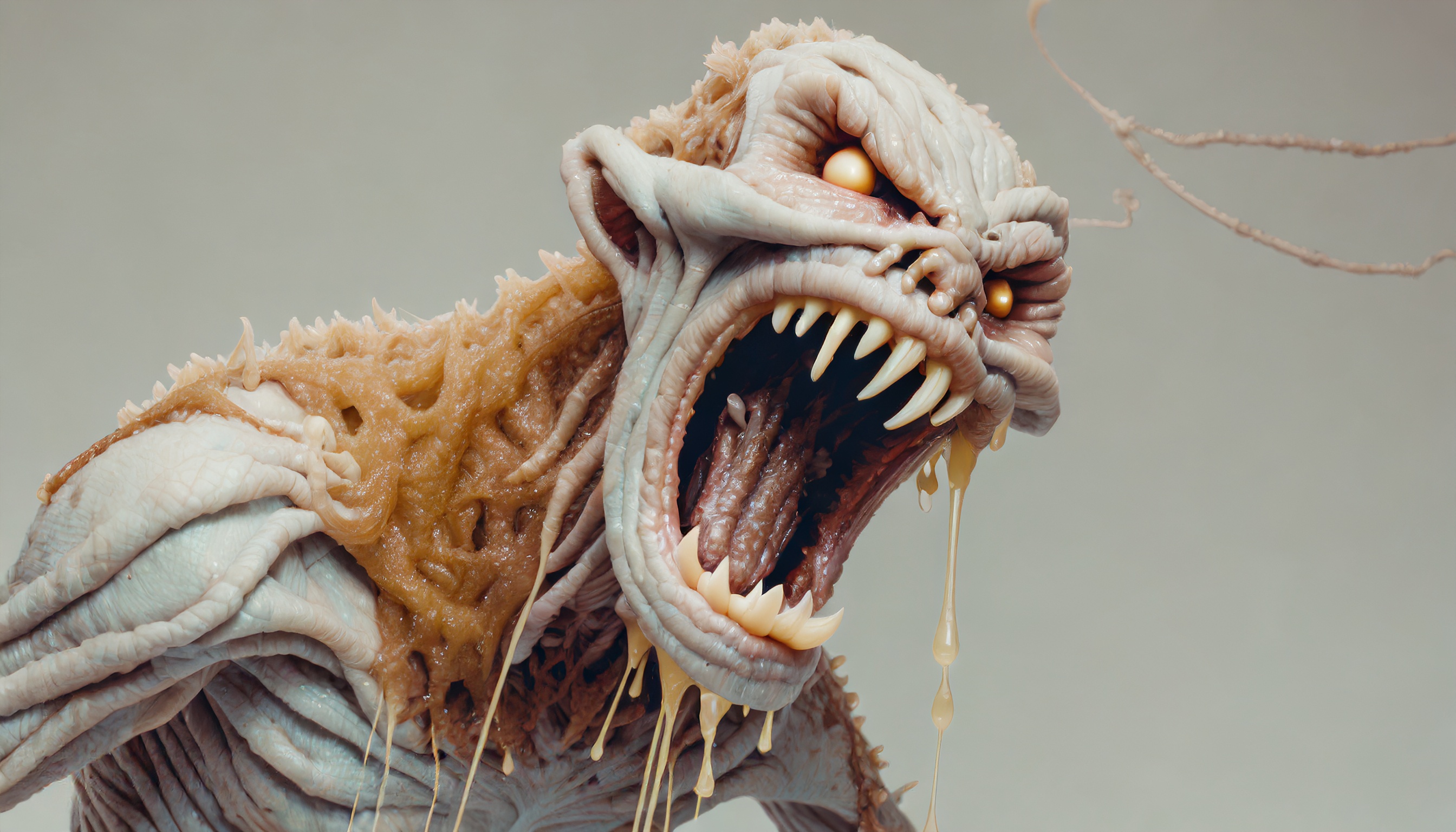 Firefly zombie mutant avec une peau de miel dégoulinant et de la colle de vers de terre et du venin -11