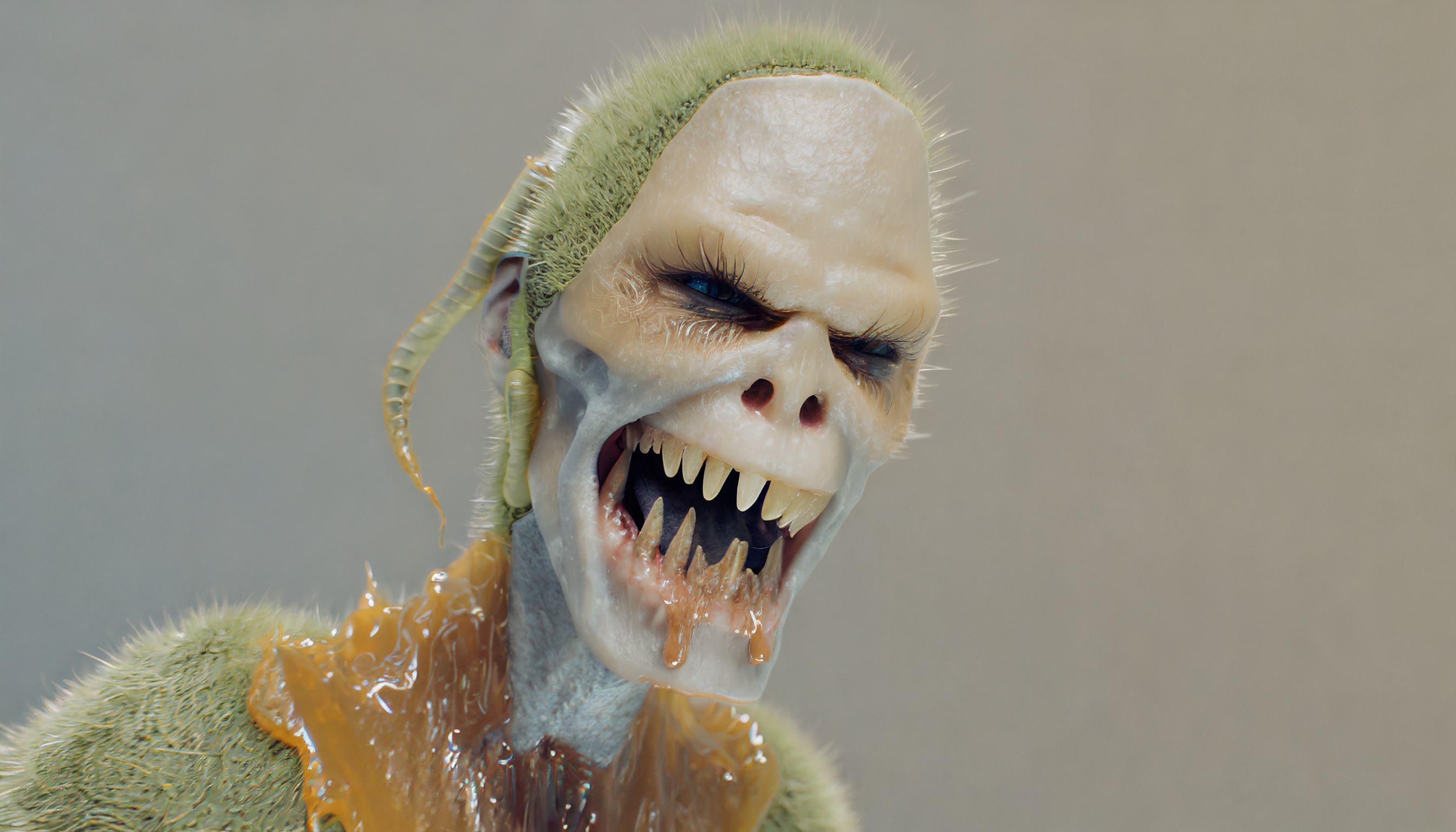 Firefly zombie mutant avec une peau de miel dégoulinant et de la colle de vers de terre et du venin -3