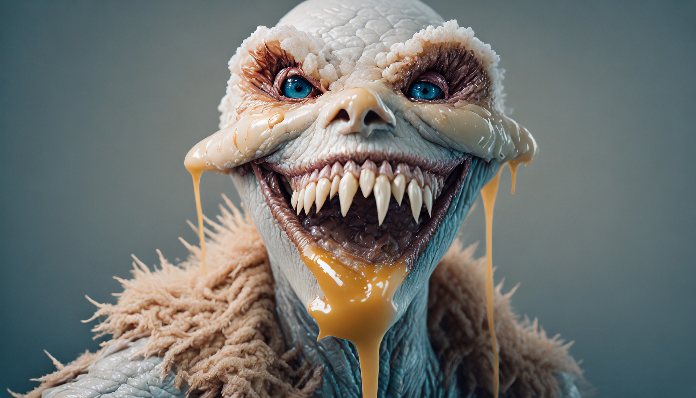 Firefly zombie mutant avec une peau de miel dégoulinant et de la colle de vers de terre et du venin -4