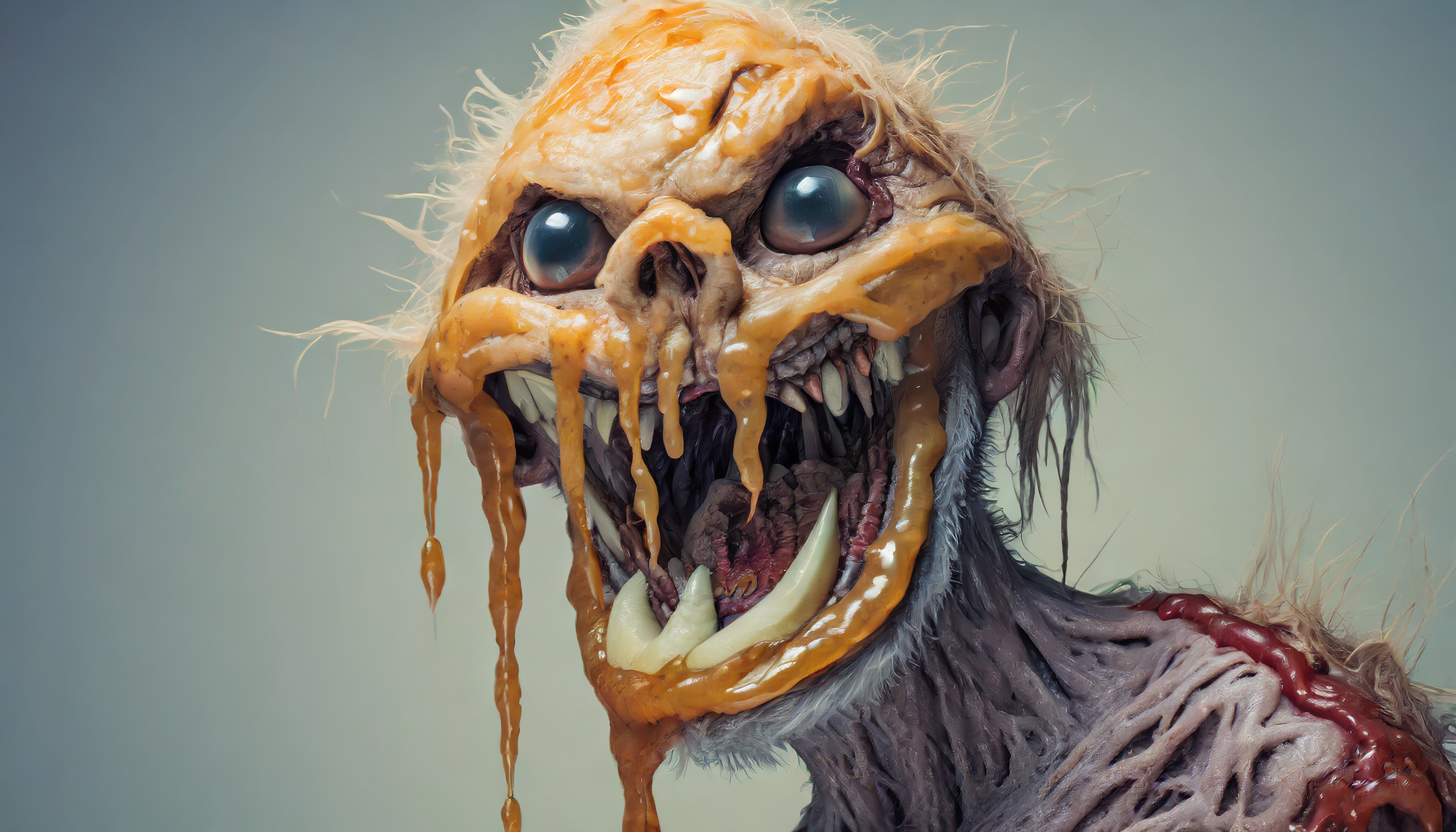 Firefly zombie mutant avec une peau de miel dégoulinant et de la colle de vers de terre et du venin -9