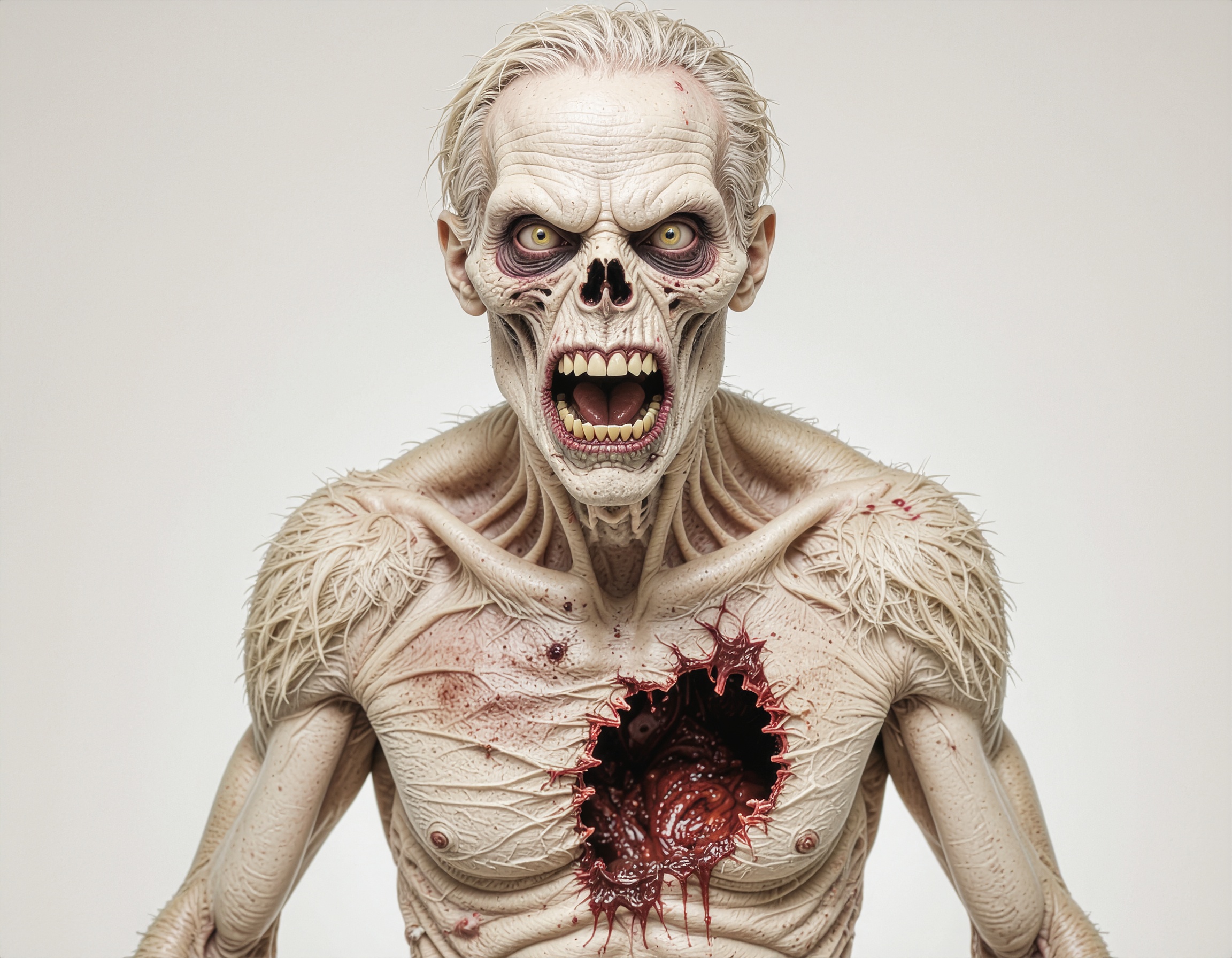 Firefly_monstre + alien + zombie avec un trou dans la poitrine, du sang, de la terre et des é 920669